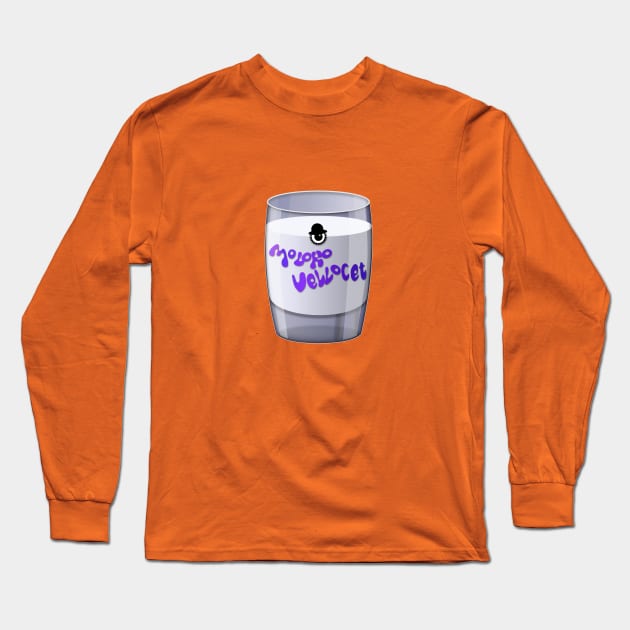 A Glass of Moloko Long Sleeve T-Shirt by solublepeter